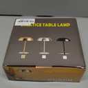 Portable LED Mushroom Table Lamp, Cordless Desk Night Light with 5200mAh Rechargeable Battery, Stepless Dimming Small Lamp with 3 Colors and Brightness Control for Bedroom/Patio/Bar/Coffee shop (Gold)