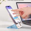 JSAUX Cell Phone Stand, Foldable Aluminum Adjustable Phone Holder for Desk Portable Travel Essentials Office Accessories for iPhone 17 16 15 14 13 Pro Max Samsung S25 S24 S23 Ultra Kindle-Pink