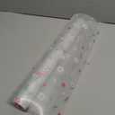 INNOLITES Shelf Liners for Kitchen Cabinets Non-Adhesive Drawer Liner with Floral, Waterproof Durable Easy to Clean, for Refrigerator, Shelves (Pink Rose, 17.7" x 78.7")