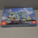 150PCS Magnetic Blocks-Magnetic Building Blocks Magnet Toys Set Stacking Snow Mountain World with Magnet Construction Toys STEM Sensory Gift for Kids Toddlers Boys & Girls Birthday Gifts Ages 3+