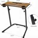 VTORY Treadmill Desk Adjustable Desk for Walking Pad, Stable & Heavy-Duty Height 30"-47", Portable Walking Pad Desk Table Stand for Home Office & Work with Installation Guide, 24.8 x 25.59 x 31.3 inches