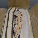 Chezmoi Collection Avery Striped Cotton Quilt Set Oversized King Size, 3-Piece Soft Pre-Washed 100% Cotton Quilt, Multi-Color Brown