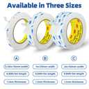 3M Double Sided Tape 2"16.5ft No Residue,Picture Hanging Strips Heavy Duty Mounting Tape, Removable PE Foam Tape Waterproof for Poster Tape, Carpet Tape Rug Gripper,Art & Craft Tape