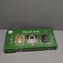 Adorox 7.8ft Garden Arch Trellis for Climbing Plants, Metal Arch Frame, Pumpkin Archway Outdoor Garden Arbors and Arches for Halloween Christmas Birthday Party Baby Shower Decoration(Black)