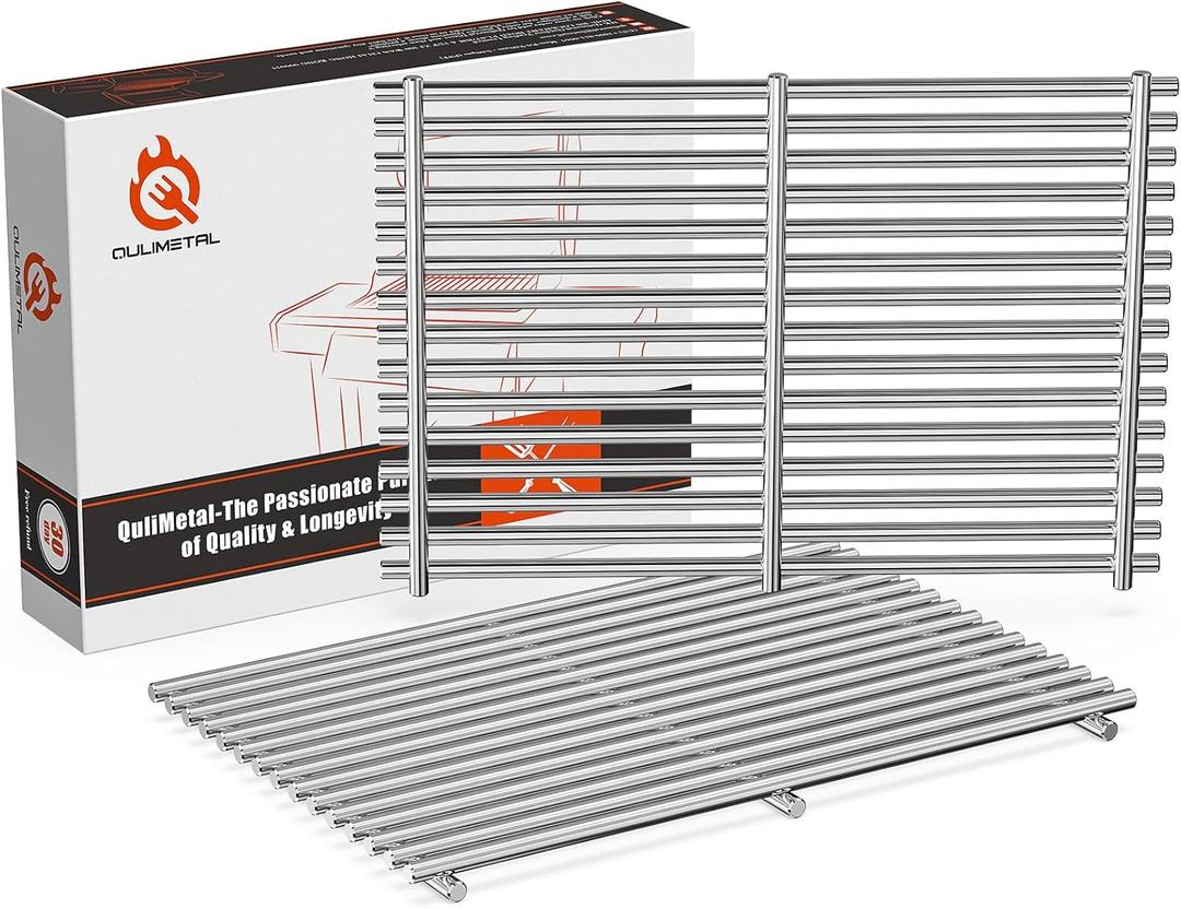 9MM Grill Grates for Weber Spirit 300 and GS4 Spirit II 300 Series, Spirit 700, Genesis Silver/Gold/Platinum B & C, Genesis 1000-3500, Grill Parts for Weber Spirit 7639 7638 Grate, 304 Stainless Steel