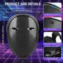 LED Mask Face Transforming, App-Controlled Light Up Mask with Gesture Sensing, DIY Custom Display, Rechargeable LED Mask for Halloween, Party & Cosplay