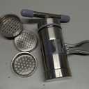 Stainless Steel Manual Noodles Press Machine Pasta Maker with 5 Noodle Mould