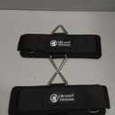 J Bryant Fitness Wrist Cuffs for Cable Machines  Heavy Duty Adjustable Wrist Straps with 7mm Neoprene Padding for Strength Training, Pull Exercises, and Forearm Support (Large, Black)