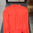 MANGOPOP Long Sleeve Body Suit Mock Turtle Neck Zip Up Bodysuit for Women Ribbed Deep V Sexy Bodysuit Shirts, Size L, Red
