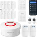 Wireless Home Alarm System 15 Piece Kit, WiFi Alarm System for Home Security with Phone APP Alert (Alarm Siren, Keypad, Remote, Motion, and Door Sensors) for Home, Apartment, Work with Alexa (B-15Pack)
