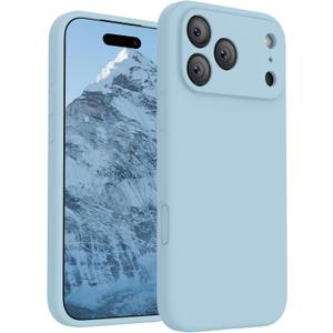 FireNova Magnetic for iPhone 17 Pro Case, Compatible with MagSafe, [Integrated Silicone Camera Control Button] [Camera Protection] Anti-Scratch Microfiber Lining Phone Case, 6.3", Sky Blue