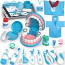 Lehoo Castle Doctor Kit for Toddlers 3-5, Kids Dentist Play Set, Toys for 4+ Year Old Girls Boys, Pretend Play for Toddlers 2-4, Kids Doctor Playset, Medical Kits for Boys 3+