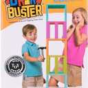 Strictly Briks Brik Buster, Construction Bricks and Toppling Tower Game, 133 Pieces, 100% Compatible with All Major Brick Brands, Fun for All Ages 3+, Award Winning Game Created by Kids for Kids