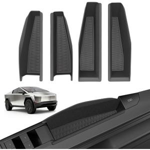 4 Door Handle Storage Box for Cybertruck Accessories, Compatible with Tesla Cybertruck 2025 2024, Inner Front&Rear Door Handle Storage Organizer, Interior Grab Tray Pocket ABS Plastic, 4 PCS