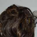 Halo Hair Extensions with Invisible Wire 20 Inch Balayage Dark Brown Hair Extensions with Chestnut Highlight and 4 Secure Clips Wavy Synthetic Hair extensions for Women Daily Part Use