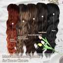 NAYOO Purple Wigs with Bangs - Long Curly Wavy Hair Wigs, Heat Resistant Synthetic Fiber, 24 Inches (Ombre Purple)