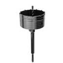 100mm / 4 inch Concrete Hole Saw with 220mm SDS Plus Connecting Rod, Cement Hole Saw for Concrete Cement Brick Wall Stone,Black (100mm (4 inch))