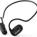 BASN AirS1 Wireless ENC Air Conduction Earphones, Bluetooth 5.3 Open Ear Headphones with 16.2mm Dynamic Speaker, IPX5 Sweat & Water Resistant for Gym Hiking Cycling Running Workouts (Black)
