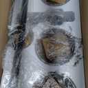 DLLT 3-Light Bathroom Light Fixtures: Black and Gold Modern Vanity Lights with 3 E26 Bulbs - Clear Glass Shade Bathroom Wall Lamp for Mirror Kitchen Living Room Hallway Cabinet Porch