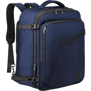 MATEIN Extra Large Mens Travel Backpack Carry on, Expandable Traveling Backpack for Men Airline Approved, Water Resistant Business Casual Daypack, Traveler Gift, Blue