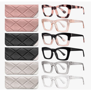 CCVOO Stylish Reading Glasses for Women, Eyeglasses, Blue Light Readers for Women, Computer Eye Glasses, Cheaters