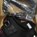 Dog Harness Step-in Breathable Puppy Cat Dog Vest Harnesses for Small Medium Dogs (X-Large (Chest 20''-24'', Weight 18-28 lb), Black)