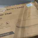 Nnewvante Floor Chair Adjustable Back Support Chair Foldable Meditation Seating Suede-Like Fabric Multiangle Cushioned Recliner for Adults Kids Video-Gaming Reading Watching, Navy, Standard