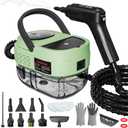 Handheld Steam Cleaner for Home, 2500W High Pressure Steam Cleaner for Car Detailing, 3 Steam Levels, 1600Ml Tank, High Heat Steamer for Bed Bugs, Couch, Furniture, Kitchen, Bathroom, Floors (Green)