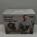 Neck Massager Pillow, Neck and Shoulder Relaxer with Heat, 3 Modes and Strengths, Neck Massager for Pain Relief Deep Tissue, Remote Control, Gift for Women Men Parents Christmas,Black