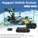 Gamecube Adapter for Nintendo Switch / Wii U / PC and Switch 2 Gamecube Controller Adapter, Super Smash Bros Adapters for NGC Controller, Support Turbo and Vibration Features with 180cm USB Cable
