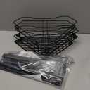 4 Tier Floor Standing Corner Shower Caddy Organizer Shelf with Hooks, Bathroom Shelves Stand Rack, Black