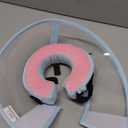 Sponge Core Dog Cone, Inflatable Dog Cone Collar Alternative, Dogs Donut Collar After Surgery, Soft Cone for Large Medium Small Dogs to Stop Licking, No Inflation Required, Clear View(Size 1, Pink) (Size 1(Neck: 7.5"- 9.7"))