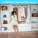 DUCOO 10 PCS Space Saving Hangers, 5-Hole Magic Hangers - Sturdy Plastic Hanger, Closet Organizers for Clothes Storage, College Dorm Essentials, Home Organization (Black)