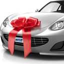 Mifflin-USA Preassembled Extra Large Bow - Matte Red, 23 Inch - Butterfly Shape Giant Ready to Use Bow for Birthday, Christmas - Huge Car Dcor