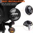 1 Pair 4.5 Inch Fog Light Housing Bucket Bracket Fog Passing Light Lamp Motorcycle (Black Light Housing)