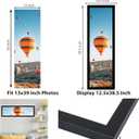 JCJMY 13x39 Picture Frame Black for Puzzles Poster Photo Picture, Horizontal and Vertical Formats for Wall Hanging, 13 x 39 Wall Gallery Poster Photo Puzzles Frame for 13 by 39 Photos Posters, Black