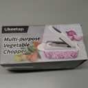 8 Blade All-in-1 Vegetable Chopper Mandoline Slicer with Container, Food Chopper, Onion Chopper, Veggie Cutter for Salad, Kitchen Gadgets Accessories Essentials, White