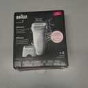 Braun Epilator Silk-pil 7, Hair Removal Device, Women Shaver & Trimmer, Wet and Dry, Wide Head, Includes Shaver Head and Trimmer Comb, SE7-041, Silver