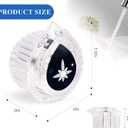 2 x Shower Handle. Compatible with Moen 100710 Series Thermostatic Single Bathtub and Shower Replacement Handle Kit. White and Black knob Inserts, 1-Piece Pack