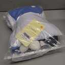 2 x Girls Halloween Costume Kids Blue Dress White Apron with Plush Rabbit Bow Hair Band Socks (7-9year)