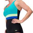 Speedo Women's Swimsuit One Piece Sweetheart Moderate Cut, Size 6