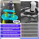 Submersible Water Pump - DC 25W 400GPH 1500L/H with Water Pipes & 5.2ft High Lift - for Water Table Aquarium, Pond, Hydroponics, Fountain