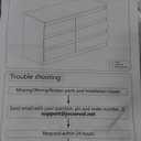 White 6 Drawer Dresser for Bedroom, 15.3" D x 47.2" W x 32.3" H in Simply Modern Chest of Drawers, Wood Storage Double Dresser with Deep Drawers for Living Room, Hallway Entryway, White