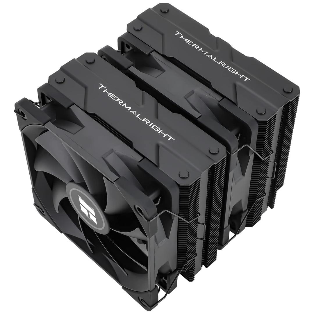 Thermalright Peerless Assassin 120 Black CPU Air Cooler, 6 Heat Pipes,TL-C12B PWM Fan, Aluminium Heatsink Cover, AGHP Technology, for AMD AM4/AM5/Intel LGA 1700/115X/1851/1200/2066/2011 PA120 Black