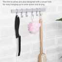 SXhyf Cleaning Brush - Hard Bristle Crevice Cleaning Brush, Multifunctional Gap Scrub Brush, Kitchen Essentials, Bathroom Cleaner Tools for Household Use, Home, Window, Toilet, Stove (Multicolor Bristle Black Handle)