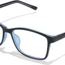 IGnaef Natural Crystal Stone Lenses Reading Glasses with Clear Real Glass Lenses Blue Light Blocking & UV Protection IF5189