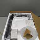 71'' Torchiere Floor Lamp for Bedroom with Glass Shade, Tall Floor Lamps for Living Room with Adjustable Angle Arc Reading Light, Modern Standing Light, Knob Switch, Bulb Included, Black