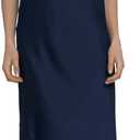 Maggy London Women's High Neck Floor Length Fit and Flare Halter Dress for Women | Formal Dresses for Women (Blue) 10 US