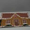 Tinideya Christmas Gingerbread House Doormat 23.6 x 13.7 Inch Cute Brown Christmas Welcome Artificial Coir Door Mat Gingerbread Non Slip Entrance Rugs for Indoor Outdoor Bathroom Kitchen Decor