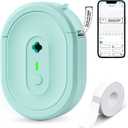 Label Maker Machine with Tape, N12 Portable Bluetooth Label Printer, Wireless Mini Label Makers Thermal Sticker with Multiple Templates for Home, Kitchen, School, Office Organization, Green